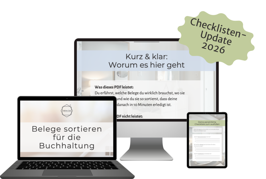 Belege sortieren Leitfaden